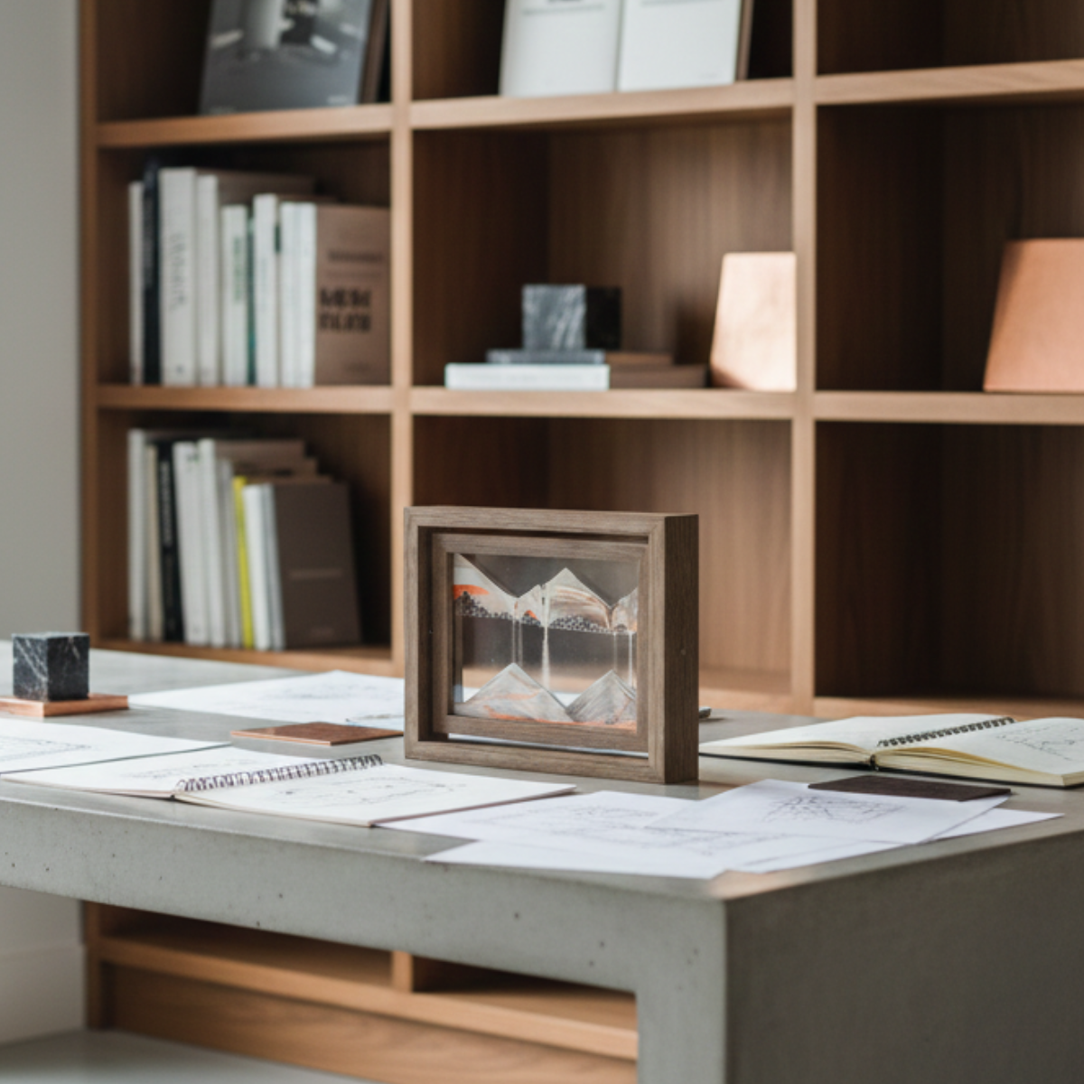 L'équilibre organique en bois naturel